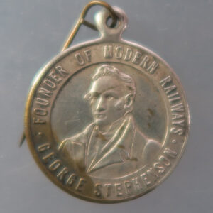 George Stephenson 1930 Railway centenary Liverpool medal / badge