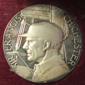 MB109030 Sir Francis Chichester silver medal Gipsy Moth Circumnavigation of the globe 1966-67