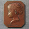 MB109048 Belgium, Mimine by G Devreese 1906, small bronze medal of little girl