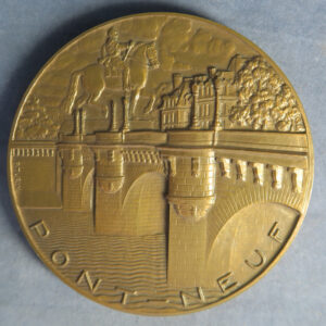 MB109052 France Pont Neuf bronze art medal commemorative P Turin