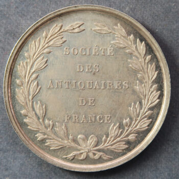 MB109059 France Societe des Antiquaires silver jeton token Montfaucon