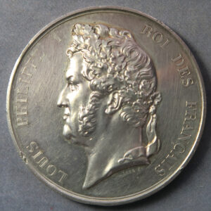 MB109074 France Louis Philippe by Barre silver medal wreath reverse