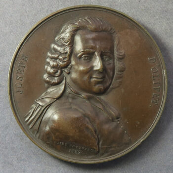 MB109080 France Joseph d’Olivet Grammarian bronze medal 1857 commemorative