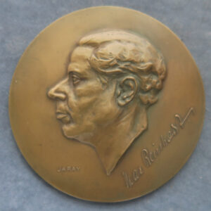 MB109094 Austria/USA Max Reinhardt theatre film director portrait bronze medal by Jaray