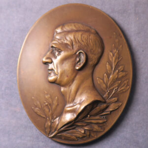 MB109098 Admiral Miklos Horthy Regent Hungary WW2 portrait medal plaque 1930