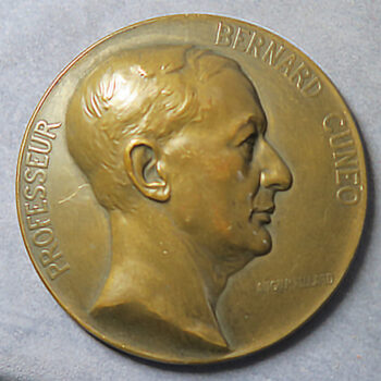 MB109100 France Medicine Prof Bernard Cuneo by Maillard bronze medal 1928