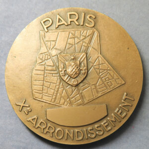 MB109103 France Paris series 10th X arrondissement by Delannoy bronze medal 1968