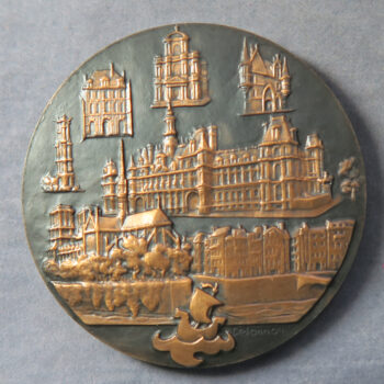 MB109105 France Paris series 4th IV arrondissement by Delannoy bronze medal 1968 Le Marais