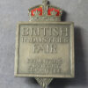 MB109107 British Industrial Fair silver enamel badge Exhibitors Advisory Committee 1929