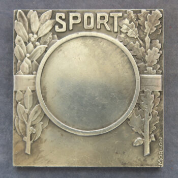 MB109123 High Jump Saut en Hauteur sport medal by Morlon. Art Deco style