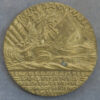 MB109129 WW1 Sinking of the Lusitania satirical medal by Goetz English version in brass 1915 - rare