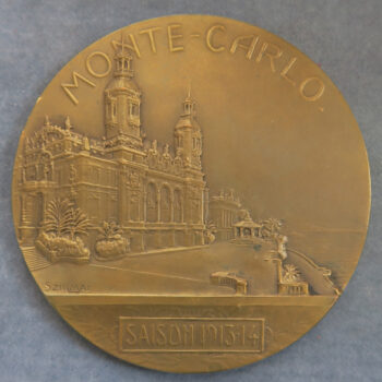 MB109132 Monaco Monte Carlo Concours Internationaux de Chiens medal 1914 Dog Show