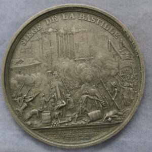 MB109137 France Siege de la Bastille, Storming of the Bastille medal plaque uniface