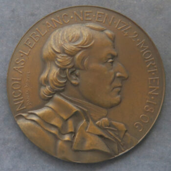 MB109144 France bronze medal Nicolas Leblanc chemist statue erected 1877