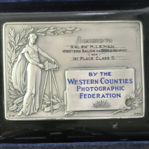 MB109153 GB Western Counties Photographic Federation silver medal prize 1933 hallmark