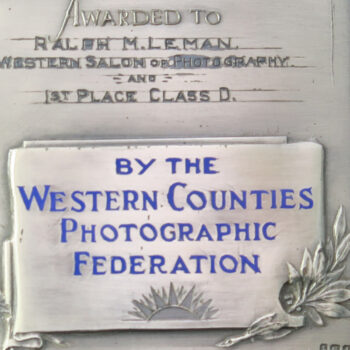 MB109153 GB Western Counties Photographic Federation silver medal prize 1933 hallmark