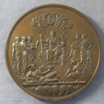 MB109165 GB Queen Victoria Golden Jubilee 1897 large bronze commemorative medal by Boehm and Leighton