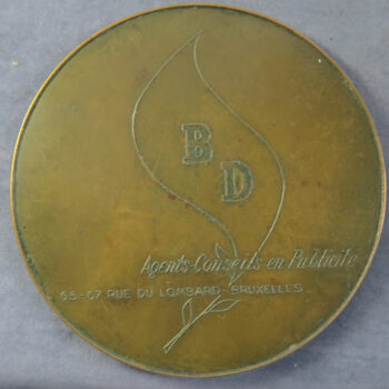 MB109175 Belgium Bodden & Dechy PR publicite advertising bronze medal