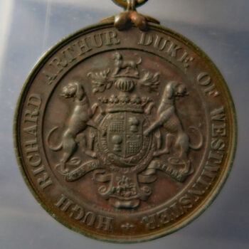 MB109183 Majority and Marriage of Hugh Richard Arthur Duke of Westminster bronze medal 1900-1901