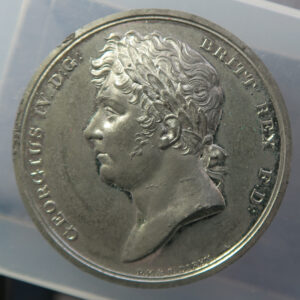 MB109184 GB Coronation of George IV by Halliday WM medal pewter 1821