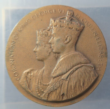 MB109188 GB Commemorative medal Coronation George VI & Elizabeth bronze Hotel Metropole Brighton 1937