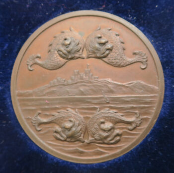 MB109203 GB Dover Sea Angling Association bronze prize medal 1923 Dover castle