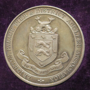 MB109204 GB Brighton Palace Pier & District Anglers Association silver prize medal 1925