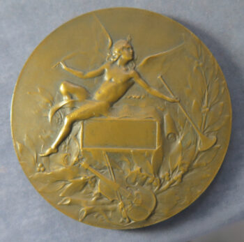 MB109208 France Art Nouveau Orphee by Coudray music bronze medal