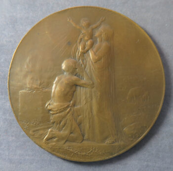 MB109209 France Beaux Arts bronze medal Redemption O Crux Ave Spes Unica by Dupre 1901