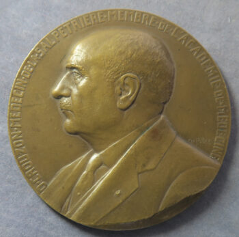 MB109211 France Dr Crouzon Salpetriere bronze medicine commemorative medal 1935 by Pillet