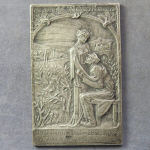 MB109213 France Union Nationale des Cheminots charity medal for sick Railway workers WW1