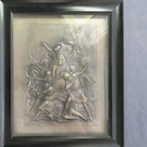 MB109224 Silver on copper electrotype Battle Scene after the antique by J P Hutton, Edinburgh 1898