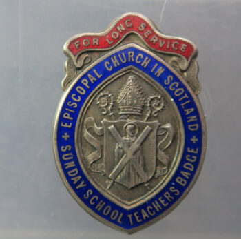 MB109229 Scotland Episcopal Church long service Sunday School Teachers Badge silver & enamel