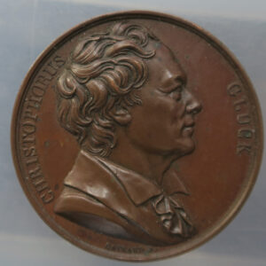 MB109235 Music Gluck composer commemorative bronze medal by Gayrard