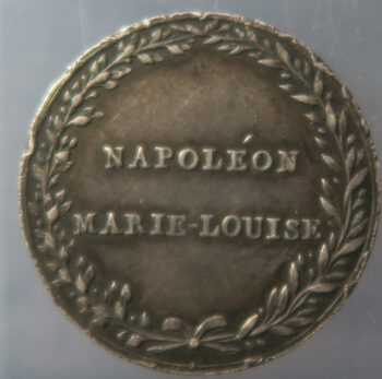 MB109243 Arrival in France of Napoleon’s Empress Marie Louise Strasbourg 1810 silver medal