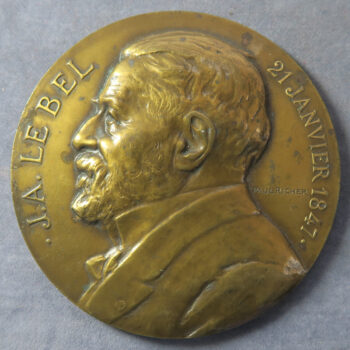 MB109259 France J A Le Bel organic chemistry prize medal awarded 1945 Société Chimique de France