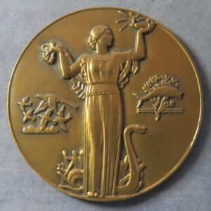 MB109260 France, Art Deco by Jean Vernon bronze medal Ingenieurs Engineers Scientists Society