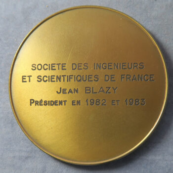 MB109260 France, Art Deco by Jean Vernon bronze medal Ingenieurs Engineers Scientists Society