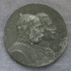 MB109279 Germany Prussia zinc medal double portrait Kaiser Wilhelm II and Austria Franz Josef WW1