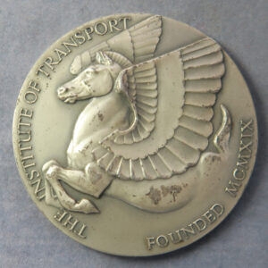 MB109282 GB Art Deco: The Institute of Transport Road Transport (Passenger) large silver medal 1953 Pegasus