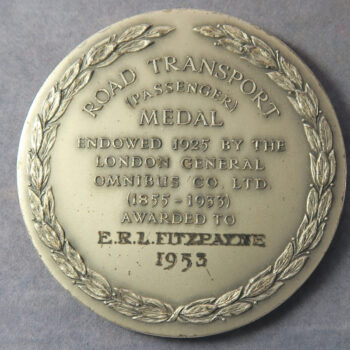 MB109282 GB Art Deco: The Institute of Transport Road Transport (Passenger) large silver medal 1953 Pegasus