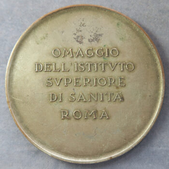 MB109290 Italy Francisco Redi Omaggio Istituto superiore di Sanita Roma medal by Mistruzzi silvered medal