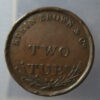 MB109302 Ireland Token Stein Brown & Co, Two Tubs Castle DW53 penny size