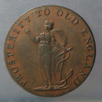 MB109314 GB 18th century token, D&H Norfolk 23b, Norwich Halfpenny