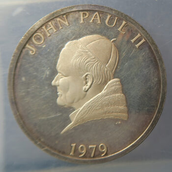 MB109316 Ireland, Silver Medal, Knock, Centenary 1879 – 1979, visit Pope John Paul II, 1979,