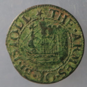 MB109318 17th century Gloucestershire Williamson 12, Bristol Farthing token 1652