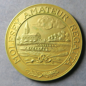 MB109329 GB Molesey Amateur Regatta river view gilt bronze prize medal 1949 named