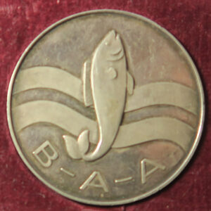 MB109335 GB Birmingham Anglers Association silver medal (1973) hallmarked