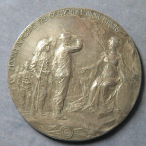 MB109336 Italy Rome Tiro a Segno Shooting medal silver by Lancelot Croce 1902