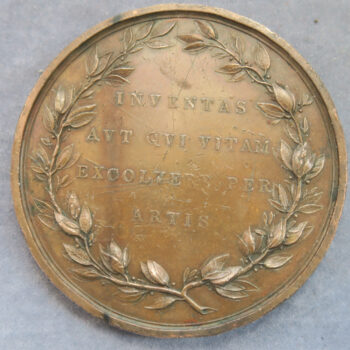 MB109371 Matthew Boulton 10th anniversary of his death 1819 bronze portrait medal by Pidgeon BHM 976